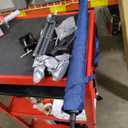 HVAC Umbrella With Magnetic Base Kit And Heavy Duty Steel Clamp,Work Umbrella Can Placed Anywhere Even Non-magnetic Surfaces, HVAC Tool for Outside Work(5 FT Width, Blue)