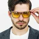 BIRCEN Night Vision Glasses for Driving, Anti Glare HD Al-Mg Frame Night Driving Glasses for Men and Women