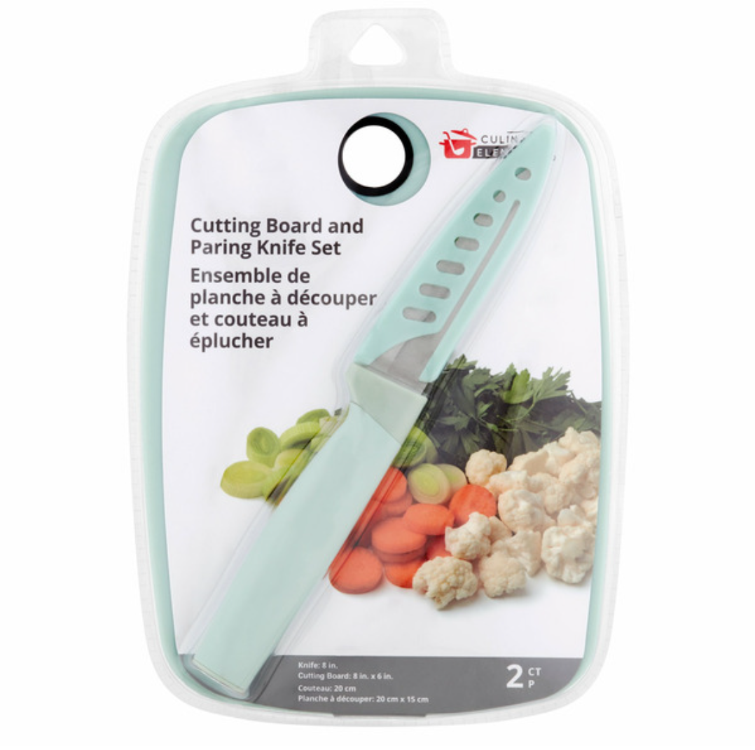 Culinary Elements Jacent Cutting Board And Paring Knife Set 2 Count