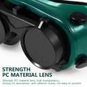 Garneck Welding Goggles - Flip- Welding Safety Glasses for Men - Eye Protection Glasses for Soldering Torching Brazing Metal Cutting - One Size Fits All