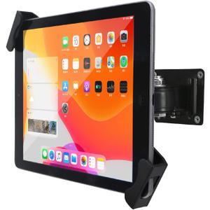 Tablet Wall Mount Holder with Lock and Key, Rotate Design Arbitrary Adjustment,Multi Angle,Bracket for Most 8 to 10.4 Inch,and for iPad Air &10.2,10.9,Pro 11 Galaxy tab,and More (Black)