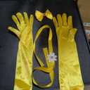 Drofe Princess Dress Costume for Women Yellow Dress Prom Party Adult (S)