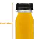 10 PCS 4 oz Plastic Juice Bottles Empty Clear Milk Bottles with Lids, Beverage Containers for Juice, Milk and Other Drink