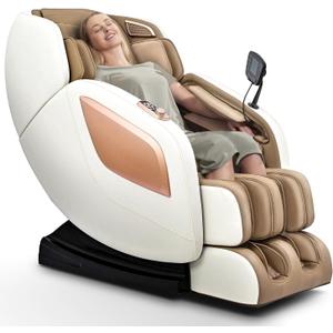 Massage Chair Full Body with Heat, Full Body Zero Gravity Shiatsu Massage Chair, Kneading Recliner w/ 20 Auto Modes, Foot Massage, Bluetooth, USB Charging Port, Touch Screen Controller