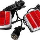 Magnetic Trailer Light Kit for Towing, 24ft Cable With 7-Pin Plug, IP68 Waterproof, DOT Certified