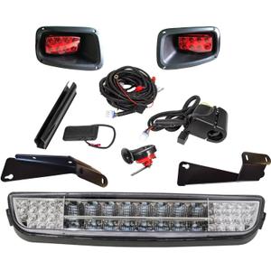 Dr.Acces E-Z-GO TXT Complete Ultimate LED Light Bar Kit with Turn Signals, Hazard Flasher, Horn and Brake fits EZGO TXT Electric Golf cart (Years 1994.5-2013)