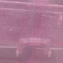 Organizer,3-Tier Craft Organizers and Storage,Stackable Storage Containers with 30 Compartments Dividers for Washi Tape,Toy, Nail,Art Supplies, Fishing Tackle, Pink