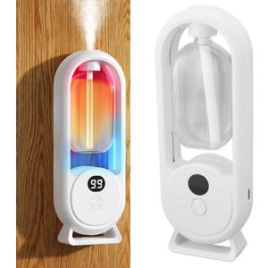Wall Mounted Essential Oil Diffuser,Wall Mounted Essential Oil Diffuser 3 Power Level 360 Surround Spray, Battery Life with LCD Display