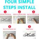 2 x Wall Stickers for Kids, Bedroom Wall Decals, (Easy to Apply), Wall Decor Vinyl Art Quotes Inspirational Office Girls Boys Baby Motivational Door Home Sign Sayings, Brave Creative Kind Thankful 15"X18"