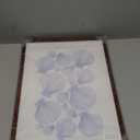 EcoHest Modern Christian Ocean Waves Framed Wall Art, 12x16 in Walnut Color OAK Wood Christian Psalm 107:29 Canvas Wall Art, Beige Logs Storm Home Decor Set of 1 for Bedroom Living Room