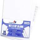 2 x Dutymark Blank W2 4 Up Tax Forms 2025, 25 Employees kit, Instructions in Back of the Forms, Great for QuickBooks and Accounting Software, Idea for E-Filing, W2 4-Up 2025