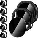 Suoman 5+5 Pack for Samsung Galaxy Watch 8 44mm Privacy Case, [Anti-Peeping] Tempered Glass Screen Protector, Hard PC Hollow Out Bumper Protective Cover