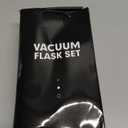 Stainless Steel Thermo 500ml/16.9oz Vacuum Insulated Bottle with Cup for Coffee Hot drink and Cold drink water flask.(Gray,Set)