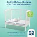 Sealy Baby Cozy Brilliance Breathable Crib Mattress, GREENGUARD GOLD Certified, Made in USA, Firm Dual Firmness, Toddler Bed Fit, Rayon, Waterproof, Non Toxic, Washable Zip Cover, 52 x 28