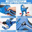 Ratchet PVC Pipe Cutter, Cuts Up to 3", Heavy-Duty Aluminum Ratchet Tubing Cutter Tool for PEX, PVC, CPVC, PE, PP, ABS and Rubber Hose, Suitable for Home Repair and Plumbing