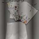 Crisky 4 Pack Medium Gift Bags with Handles, Wildflower Floral Wedding Gift Bag Medium Size Goodie Bags with Tissue Paper for Bridal Shower, Engagement, Birthday, Graduation, Small Business