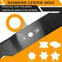 742-3013 Mulching Mower Blades Kit Compatible with 54" Deck Cub Ca-det GT2554 GT1554 Lawn Mowers，Replace 759-3857, 3 Pack