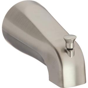 Moen Commercial Classic Brushed Nickel Diverter Tub Spout, 15856CBN