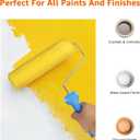 Amazon Basics Microfiber Paint Roller Covers, for Smooth Finish, 9" x 3/8", 6-Pack