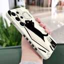 for Samsung Galaxy S26 Ultra Case, Slim Stylish Scratch Resistant Microfiber Lining Soft Silicone for Samsung S26 Ultra Phone Cover 6.9 inch, Cat Rice White