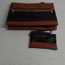 LOVEVOOK Laptop Bag for Women, Black- Brown 17.3