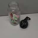 64oz Glass Pitcher Carafes With Handle and Lid, 2 Quart Mason Jar, Large Water Jug, Glass Containers for Fridge, Water Pitcher for Juice, Iced & Sun Tea, Cold Brew Coffee, Homemade Beverage (Black)