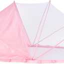 Folding Crib Net Mosquito Net for Baby – Kids Mosquito Netting Mesh Crib Canopy, Crib Blackout Cover with Shade Cover for Toddler Sleeping Outdoors, Travel Portable Baby Bed Tent, Pink, 36x22inch