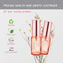6 Pack 1 Oz Pink Glass Spray Bottles,Empty Perfume Fine Mist Atomizer,Rose-Golden Pump Head Travel Liquid Holder Containers for Cologne,Essential Oils,Body Sprays
