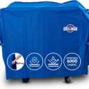 Grill Cover by Grillman, Blue, 64 Inch, BBQ Outdoor Grill Covers, Charcoal & Gas Grills, Waterproof, Rip-Proof, Weather-Resistant, Anti-UV, Barbecue Cover for Weber, Genesis, Charbroil, Nexgrill, etc