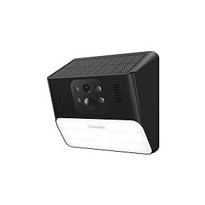 Cinnado Outdoor Camera Wireless-2.4G 2K Solar Wall Light Cameras for Home Security with AI Motion Detection, Waterproof,Motion Activated Light, Siren Alarm Cloud/SD Storage, S2 (2.4G S2-Black-1Pack)