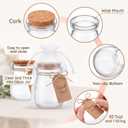50 Set 6.8 oz Party Favor Glass Jars with Cork Lid Candy Containers