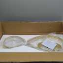 LED Modern Chandelier 39.4 Inch 54W Dimmable 3000K-6000K with Remote Control Ceiling Hanging Light Fixtures for Dining Room Kitchen Island Bedroom (Gold)