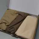 Ling's Moment Wedding Arch Draping Fabric 3 Panels 20Ft Chiffon Fabric,Sheer Draping Fabic for Wedding Arrangement Ceremony Reception Backdrop Party Swag Home Decor (Nude & Walnut Brown)