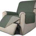 Easy-Going Recliner Sofa Slipcover Reversible Sofa Cover Water Resistant Couch Cover Furniture Protector with Elastic Straps for Pets Kids Children Dog Cat (Recliner, Greyish Green/Beige)