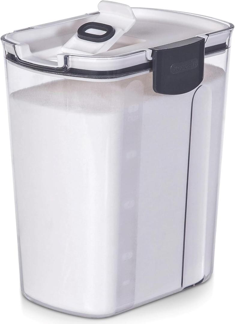 ProKeeper Sugar & Flour Storage Container 1 Piece, Clear, Airtight Seal for Freshness