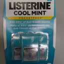 Listerine Cool Mint PocketPaks Portable Breath Strips for Bad Breath, Fresh Breath Strips to Kill 99% of Bad Breath Germs* On-the-Go, Cool Mint Flavor, 72 Per Pack (3x24) - (Pack of 6)