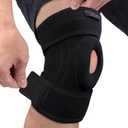 Physix Gear Knee Brace for Men & Women - Adjustable Patella Compression Knee Support for Arthritis, ACL & MCL, Meniscus Tear, Plus Size Knee Brace w/Side Stabilizers, Knee discomfort Recovery (Medium, Black/Pink)