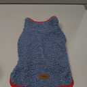 cyeollo Dog Coat Reversible Dog Jacket Winter Sherpa Dogs Sweater Clothes for Cold Weather Fleece Warm Pet Coats for Medium Dogs, Blue 2XL (XX-Large (38-65lbs))