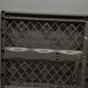 MYPET North States Paws Portable Pet Gate: 26-40" Wide. Pressure Mount. No Tools Needed. Made in USA. Dog Gate 23" Tall, Expandable, Durable Dog Gates for Doorways, Fieldstone Gray