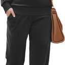 Ekouaer Womens Pajamas Sets Velvet Long Sleeve Jogger Pjs Soft Sleepwear 2 Piece Lounge Sets Casual Tracksuits (Black, M)