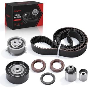 Engine Timing Belt Kit for Volkswagen Golf 2010-2014, for VW Jetta 2010-2014, for Beetle 2013, for Audi A3 2010-2013, 2.0L, Replace OE TCK342, TB342, 03L109119F, 03L121011B
