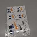 Christmas Face Rub on Transfers Decals Stickers for Crafts Ornaments Large 5 Inch Vinyl Snowman Faces Eyes Pitcher Transparent Decal for Ornaments Glass Drinking Cups Wood Balls (Cute72)