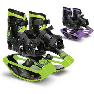 New Bounce Jumping Shoes - Kangaroo Jumping Shoes for Kids - Exercise Moon Shoes - Bouncy Shoes for Ages 8-12 - Size 1-6 (32-38 EU) (Green)