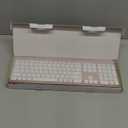 Wireless Keyboard and Mouse Combo, Full Size Slim Thin Cordless Keyboard Mouse with Numeric Keypad, Quiet Computer Keyboard Mice Set 2.4G Stable Connection Adjustable DPI (Rose Gold)