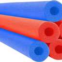 Chochkees Pool Noodles 52" x 2.5" Inch Swimming Hollow Core Foam Tube, Floating Thick Noodles for Floating, Pool Accessories, 6-Pack