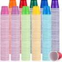 Eaasty 1000 Pack 3 oz Disposable Bathroom Cups - Colorful Plastic Shot Glasses & Drinking Cups for Birthday, Halloween, Christmas Party, 10 Colors