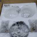 WILON 2-Light Bathroom Vanity Light Fixture Over Mirror, Black and Gold Sconces with Clear Globe Glass Shades, E26 Base Wall Lamp for Living Room Bedroom Stairway