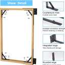 WEKIS 2 Sets Anti Sag Gate Kit Heavy Duty No Sag Kit Gate Corner Brace Bracket for Wooden Fence Gate with Self-Locking Gate Latch