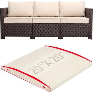 HAVARGO Couch Cushion Support for Outdoor Sagging Seat 20x20x2 Inches Couch Supports for Sagging Cushions, Quick-Drying and High Density Foam Sofa Cushion Support with Anti Slip Mesh Fabric Set of 1