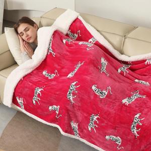 ESTINGO Electric Throw Blanket, 50"x60" Small Heated Blanket Throw with 5 Heating Levels & 4 Hours Auto Off, Super Cozy Soft Sherpa Electric Heated Blanket with Fast Heating
